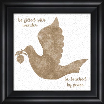 Framed Natural Dove F Print