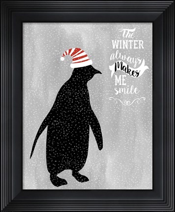 Framed Penguin1 Print