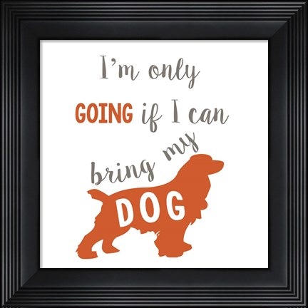 Framed Going Dog Print