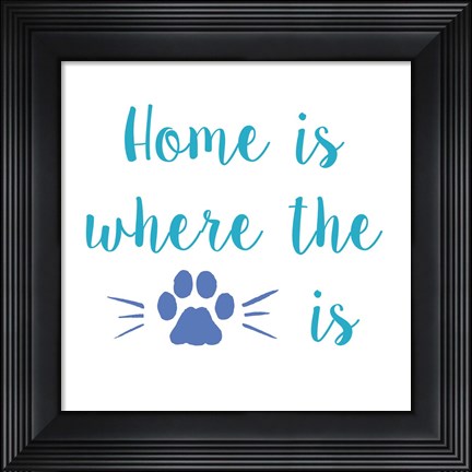 Framed Home Paw Print