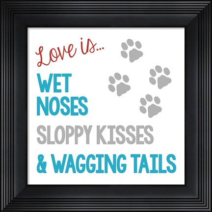 Framed Love Is Print