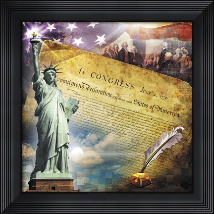 Framed Declaration of Independence Print