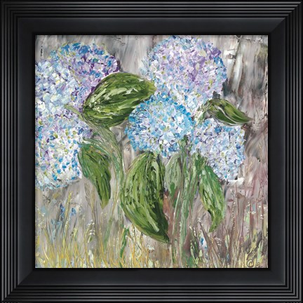 Framed Hydrangeas in Bloom Print