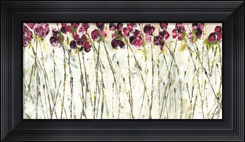 Framed Sweet Pea Garden Print