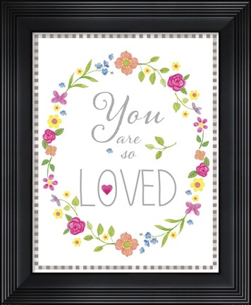 Framed Loved G Print