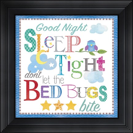 Framed Sleep Tight Print