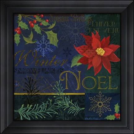 Framed Noel Patch Print