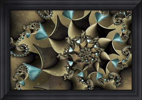 Framed Turquoised Bronze Print