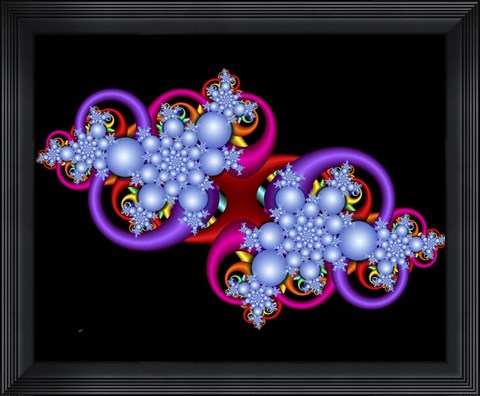 Framed Julia&#39;s Orbit Print