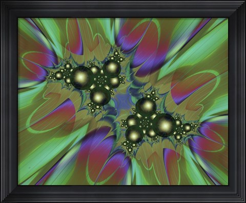 Framed Molecular Motion Print