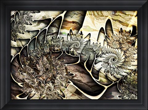 Framed Fractal Rock Print