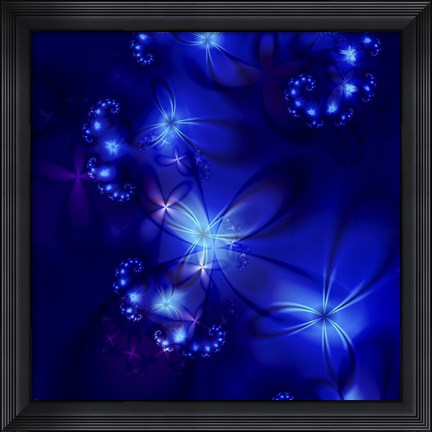 Framed Moonlit Garden Print