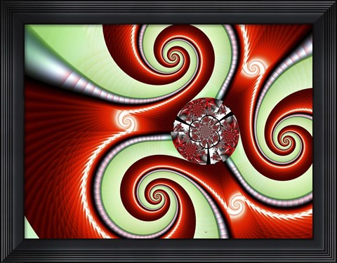 Framed Ribbons And Bows Print