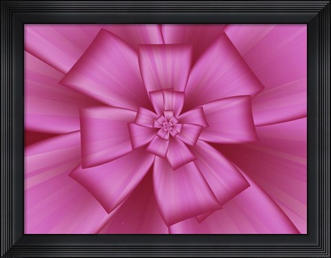 Framed Pretty Pink Bow II Print