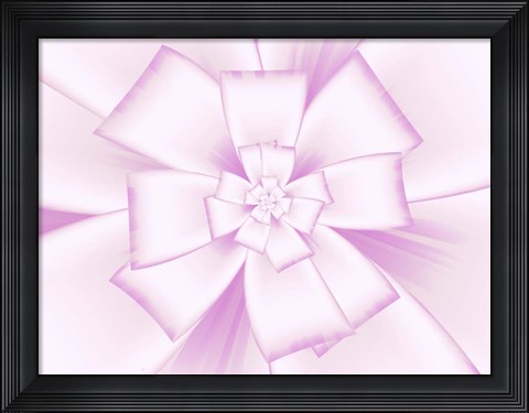 Framed Pretty Pink Bow V Print