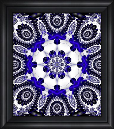 Framed Mod Pod 1 Blue Print