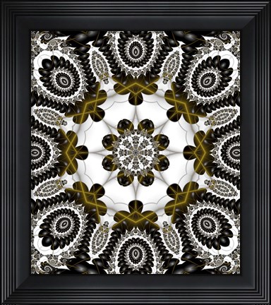 Framed Mod Pod 1 Gold Print