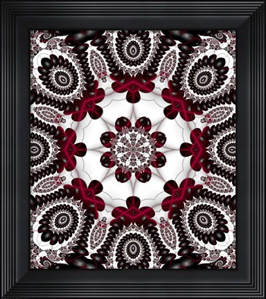 Framed Mod Pod 1 Red Print