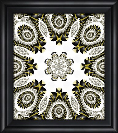 Framed Mod Pod 2 Gold Print