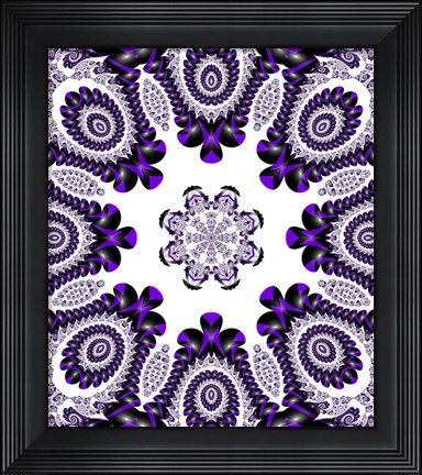 Framed Mod Pod 2 Purple Print
