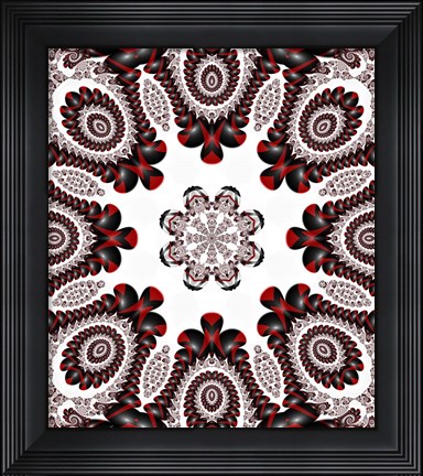 Framed Mod Pod 2 Red Print