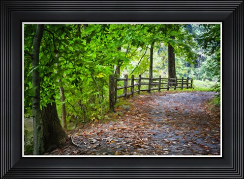 Framed Laurels Pathway Print