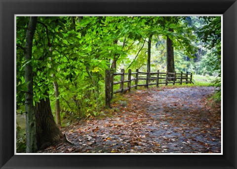 Framed Laurels Pathway Print