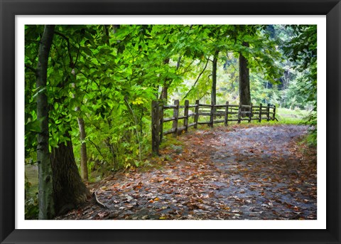 Framed Laurels Pathway Print