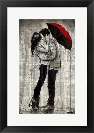 Framed Rainfall and Kisses Print