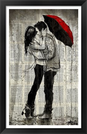 Framed Rainfall and Kisses Print