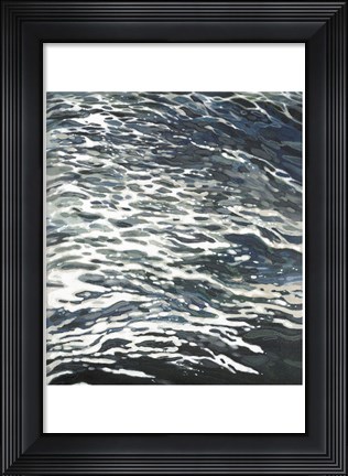 Framed Rough Wake in Gray Print