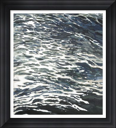 Framed Rough Wake in Gray Print