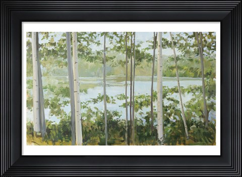 Framed Birch Lake Print