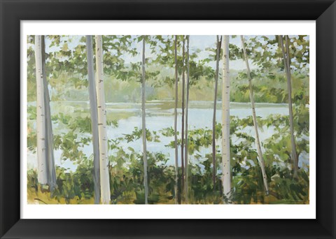 Framed Birch Lake Print