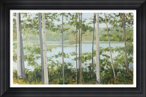 Framed Birch Lake Print