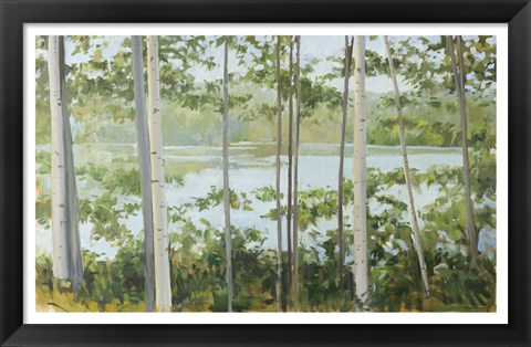 Framed Birch Lake Print