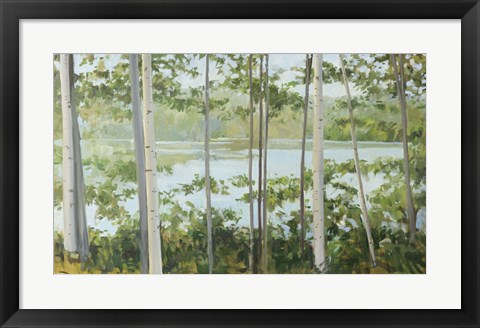 Framed Birch Lake Print