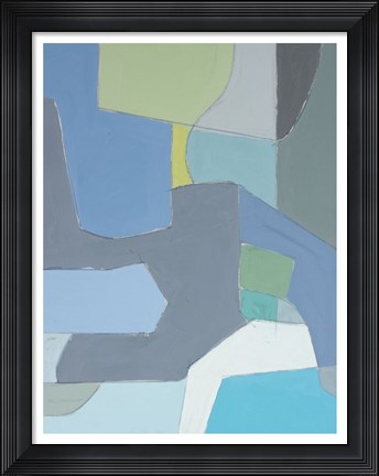 Framed Sea Ranch Color I Print