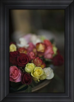 Framed Marchand De Fleurs Print