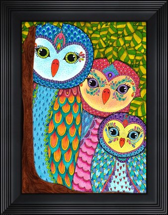 Framed Night Owls 20 Print