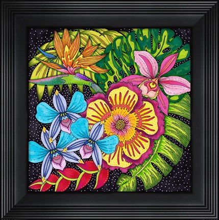 Framed Tropical Paradise 13 Print