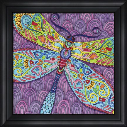 Framed Winged Things 3 Print
