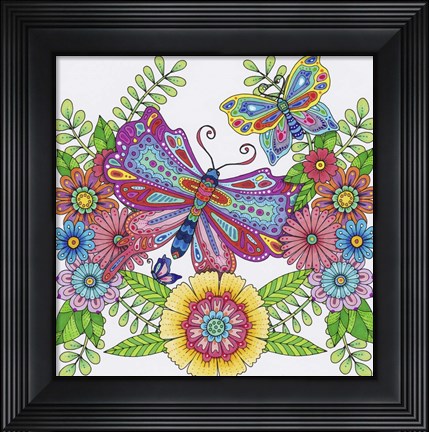 Framed Winged Things 10 Print