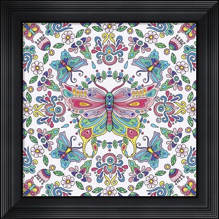 Framed Winged Things 1 Print