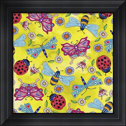 Framed Winged Things 30 Print