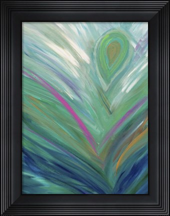 Framed Abstract Feather Print