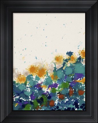 Framed Abstract Garden 1 Print