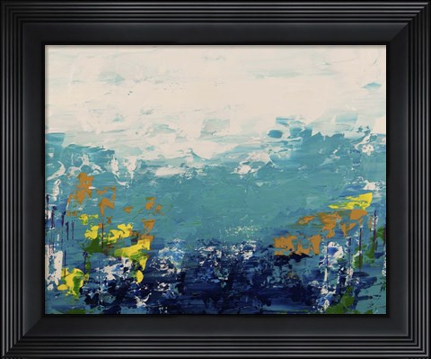 Framed Blue Lake 3 Print