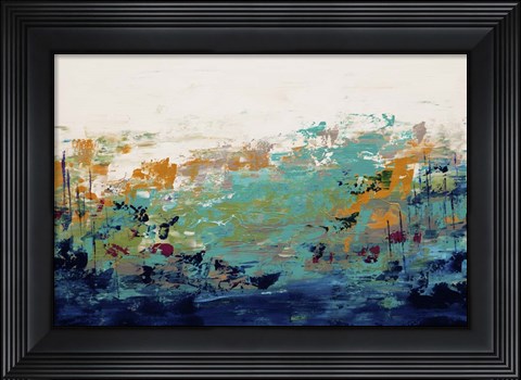 Framed Blue Lake 5 Print