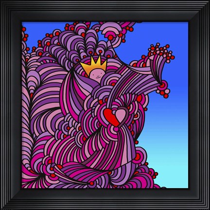 Framed King Of Hearts Print
